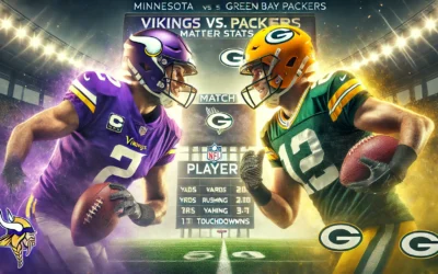 minnesota vikings vs green bay packers match player stats